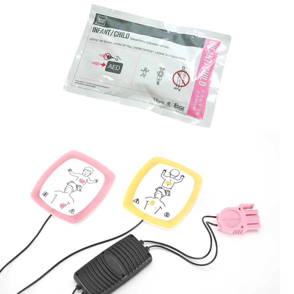 LIFEPAK-5001000CR Plus Training Pediatric Pads Complete Kit 5 Pairs | CPR1